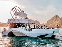 Exclusive floating island offering a luxurious escape for groups in Cabo San Lucas