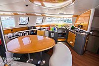 Main Cabin of Cabo Catamaran