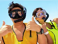 Snorkeling by the Arch