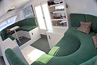 Catamaran Interior - Lounge Area